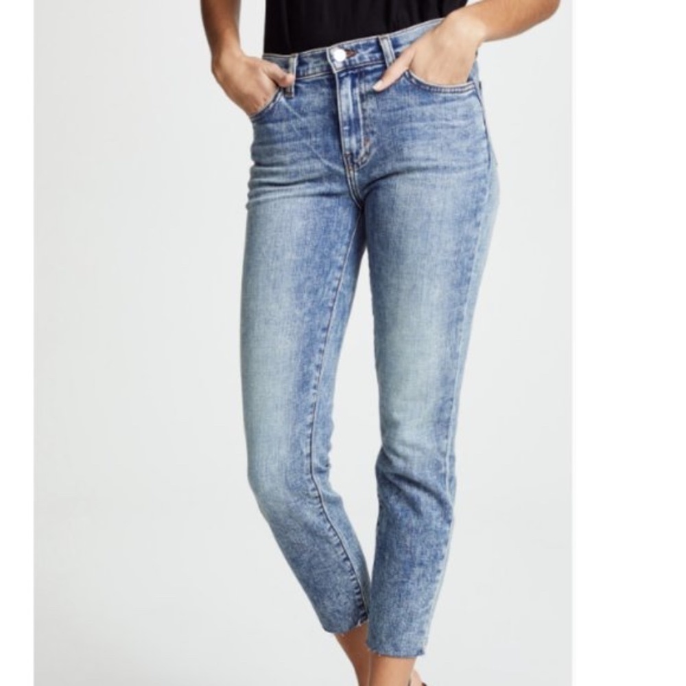 L'agence El Matador Jeans In Prism Blue Acid Wash SZ 26